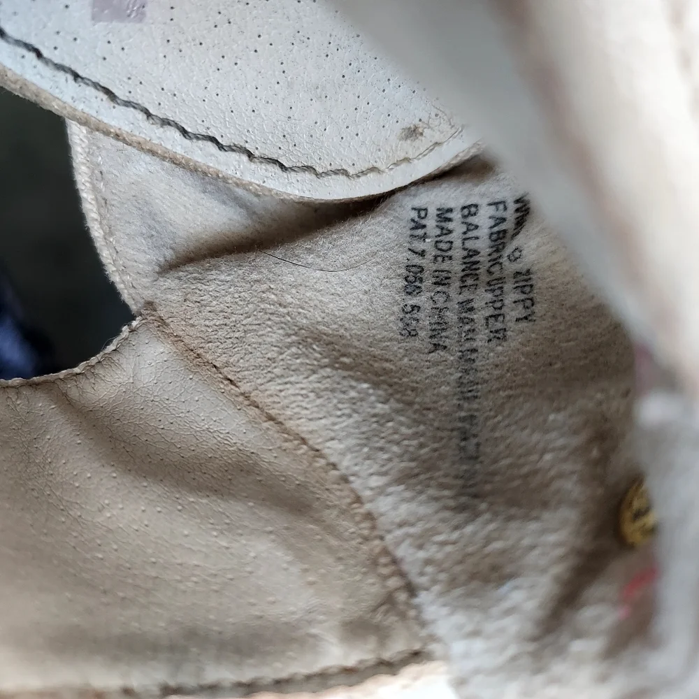 Report Zippy Neutral beige canvas espadrille wedge heel sandals size 9 Summer